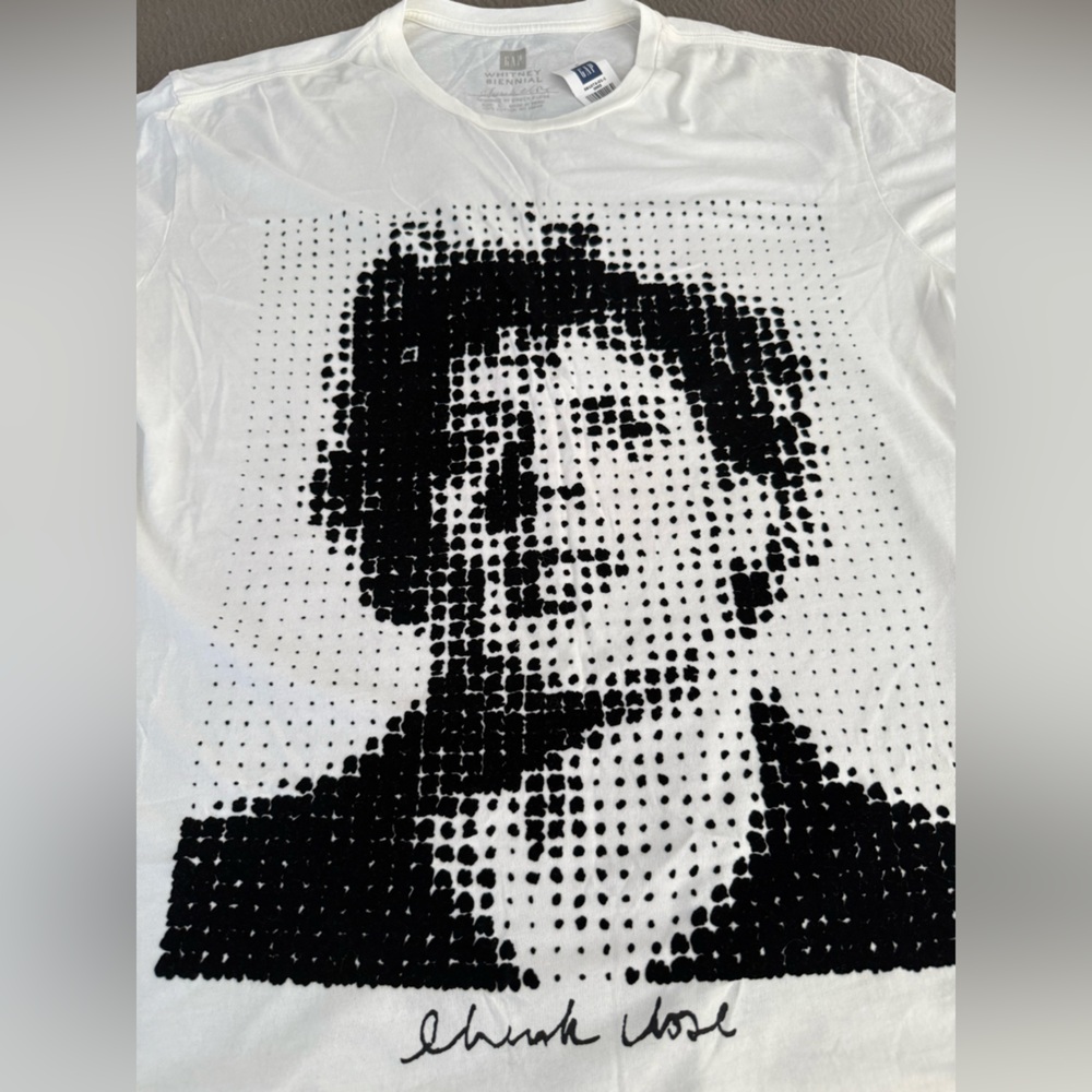 NWT Gap Limited Edition Chuck Close designed Philip Glass Whitney Biennial shirt